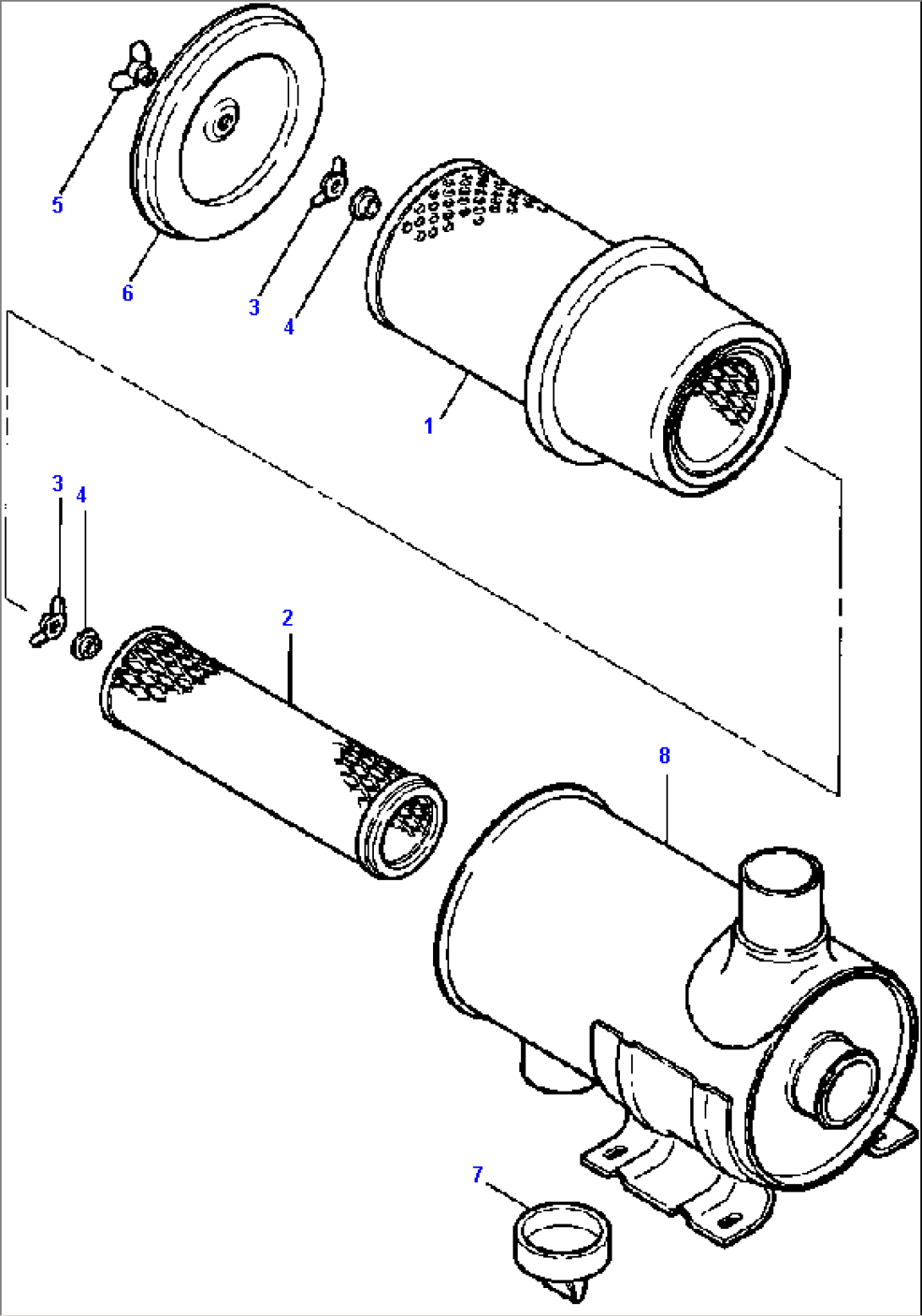 AIR CLEANER ASSEMBLY FOR MODEL 510C