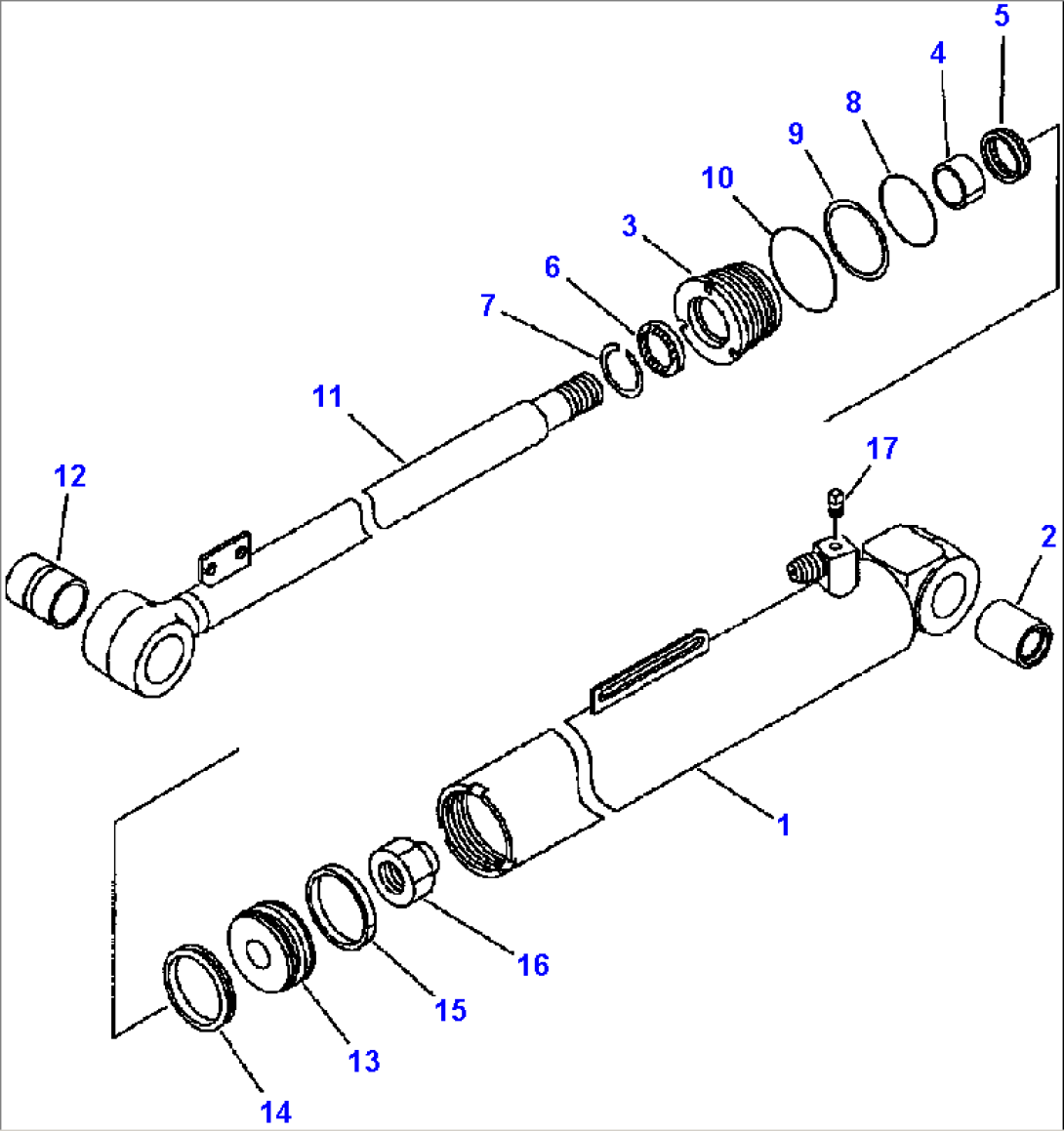 FIG. T4150-01A2 DUMP CYLINDER