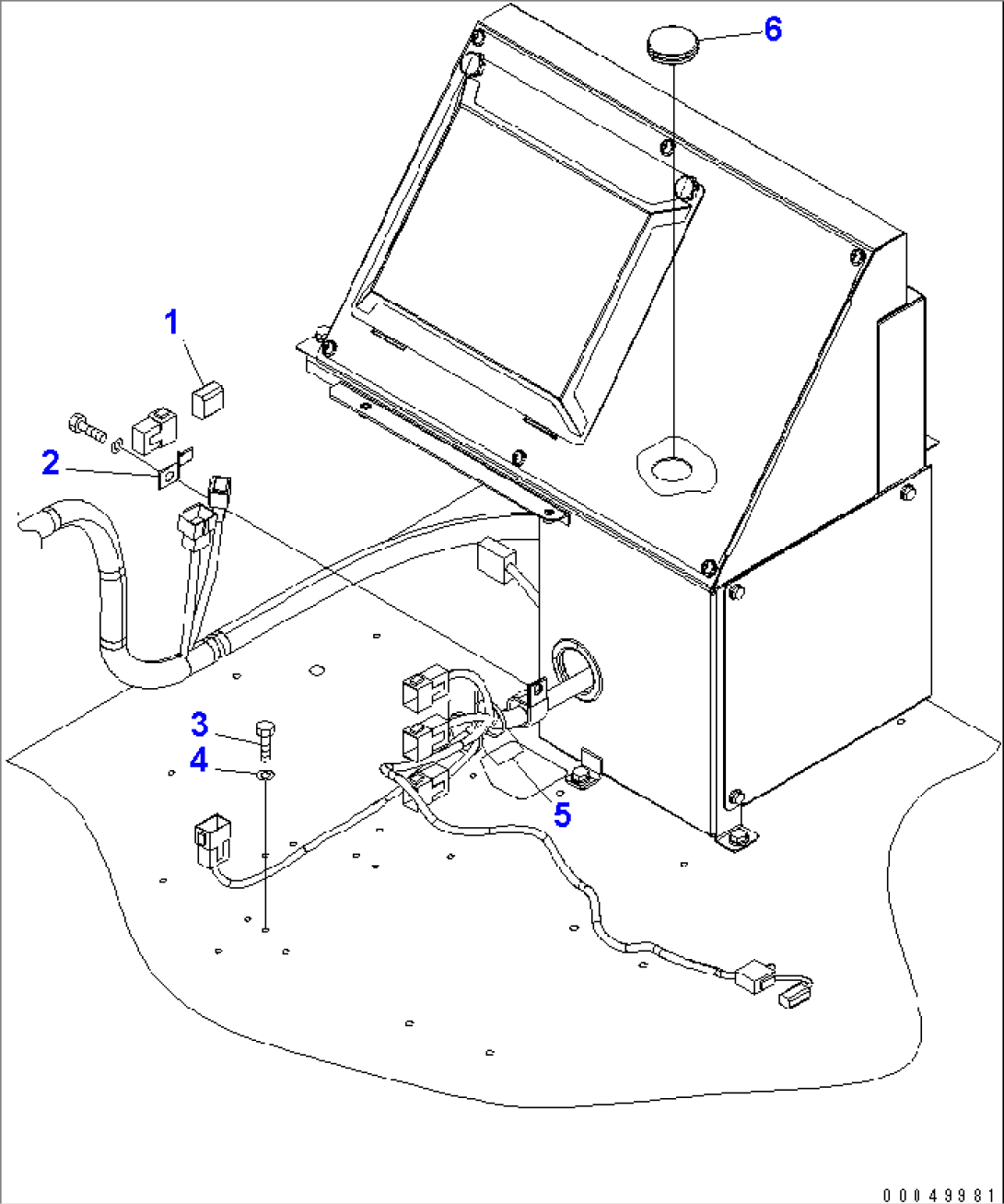 FLOOR (WIRING HARNESS) (KOMTRAX LESS)(#2001-)