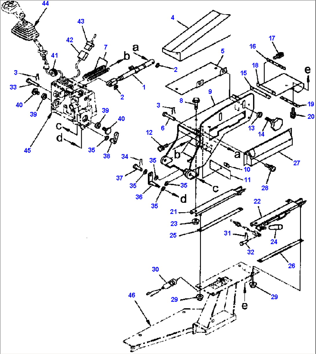 K4200-07A6 JOYSTICK STEERING CONTROLS L.H. ARMREST