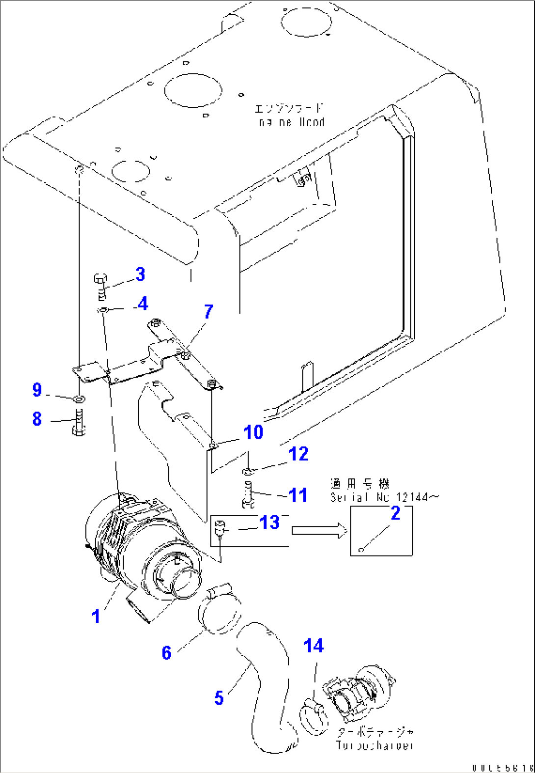 ENGINE (AIR CLEANER AND RELATED PARTS)(#12001-)