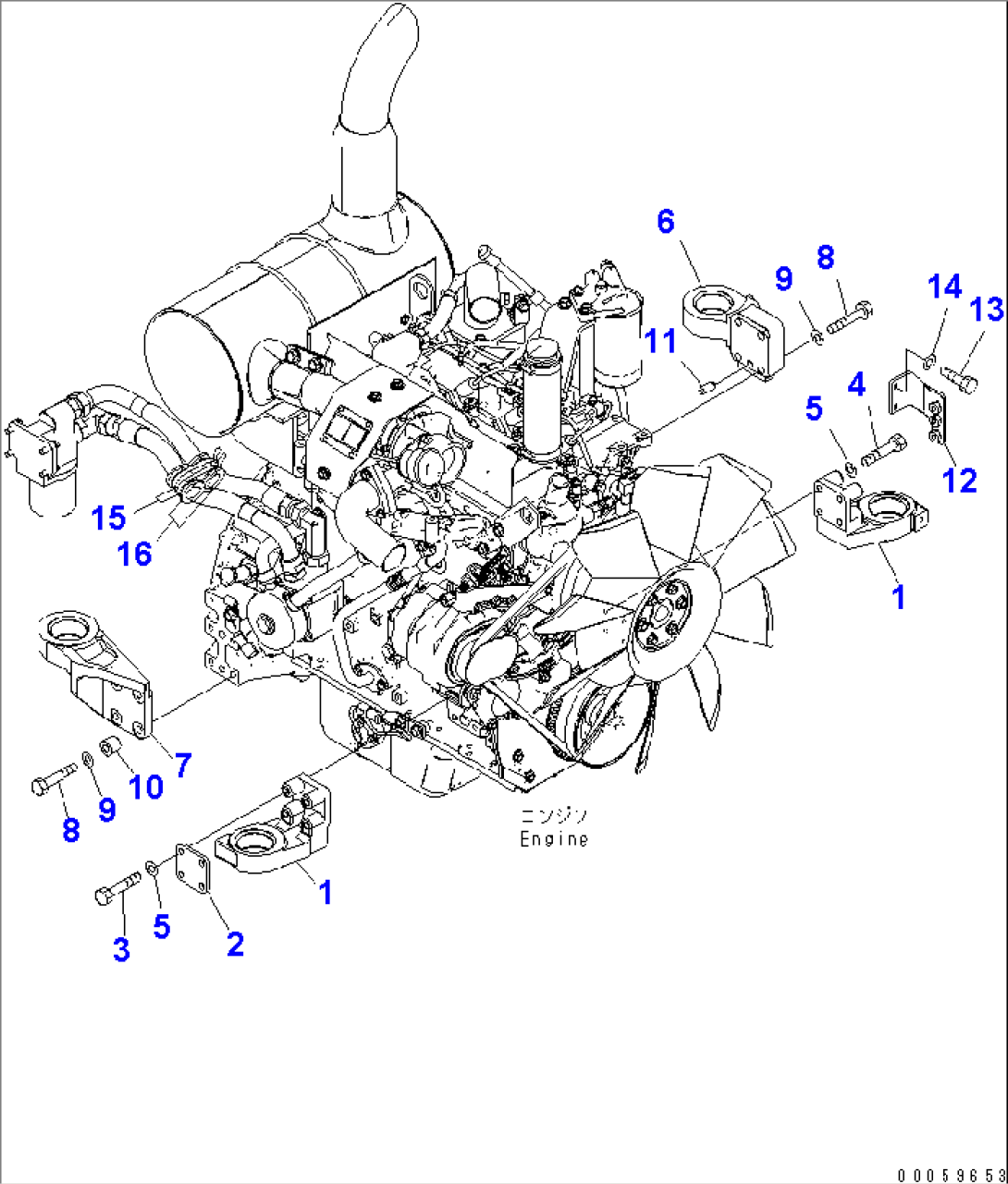 ENGINE MOUNT (MOUNT BRACKET)(#20001-)