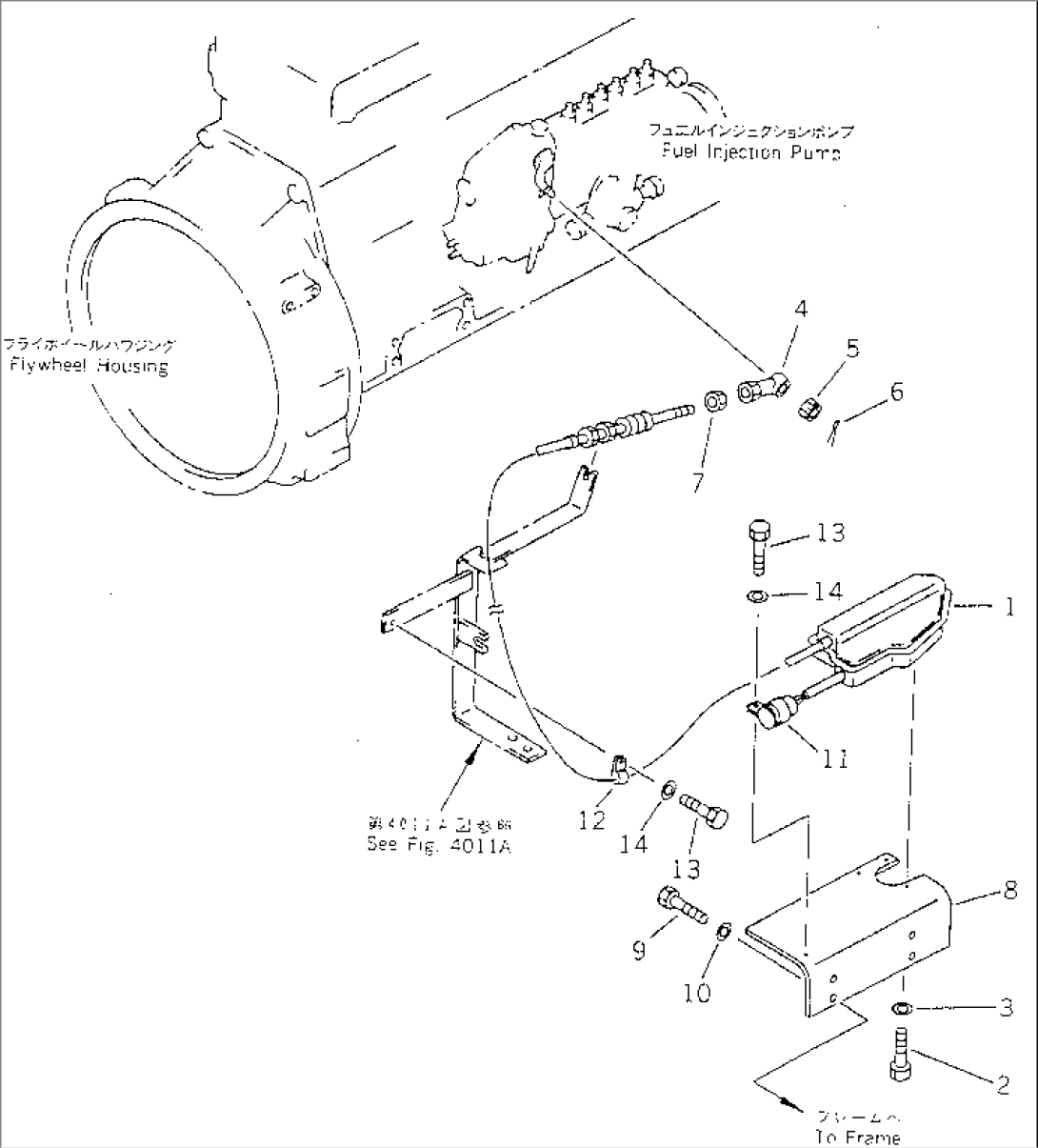 ENGINE STOP MOTOR AND MOUNTING PARTS(#10075-)