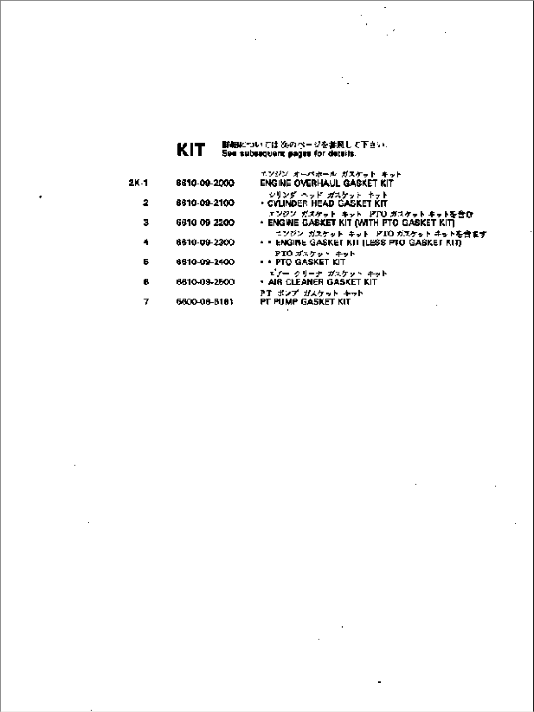 GASKET KIT