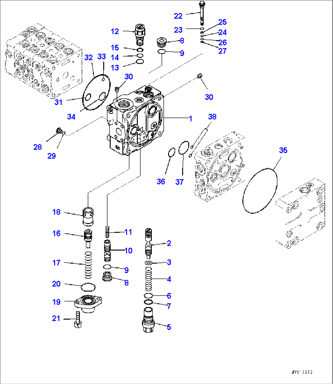 Fender Group, Control Valve, 5-Valve (8/12) (#80001-)