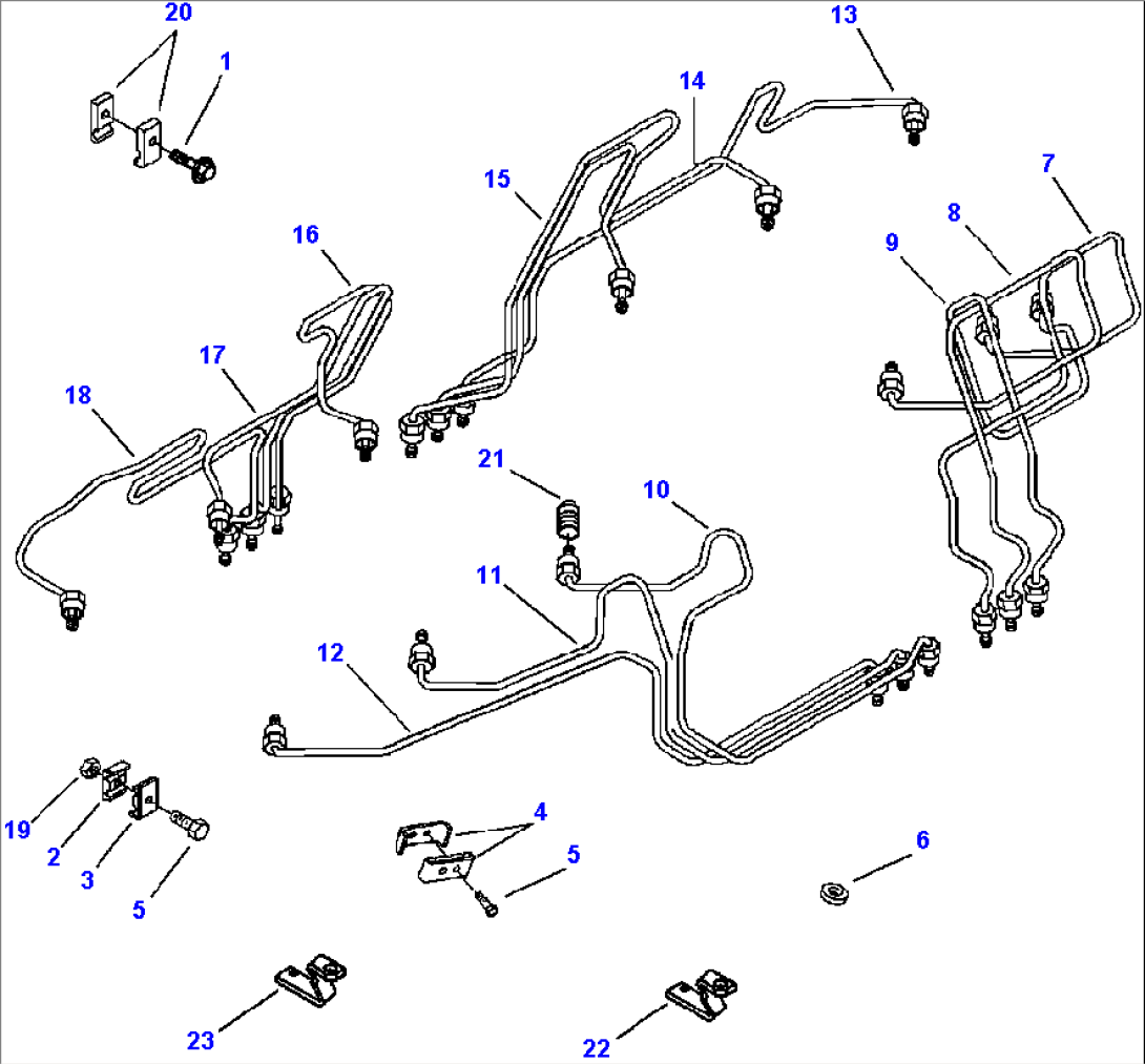 A4103-A9A6 FUEL INJECTION PIPING