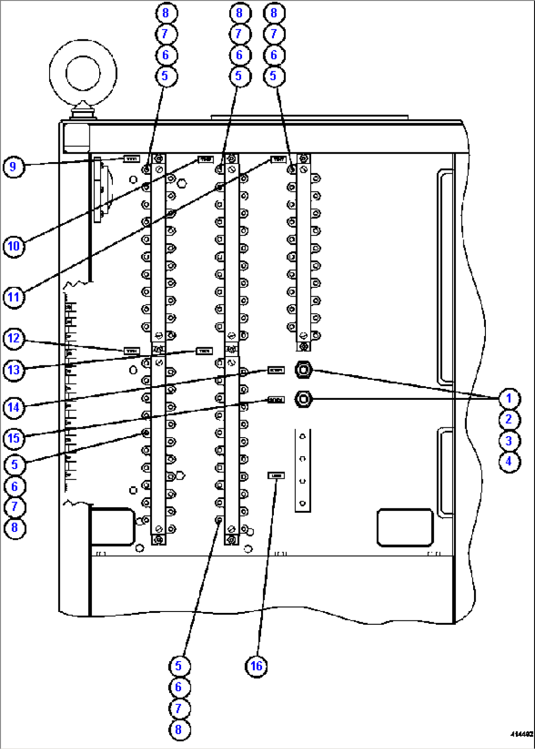 CONTROL CABINET - REAR DOOR