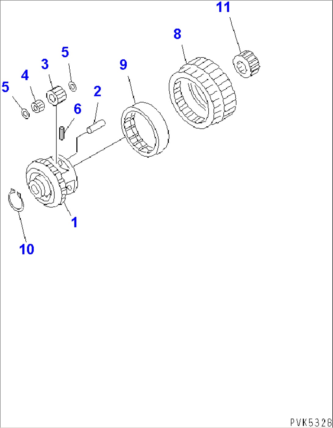 TRANSMISSION (F2-R2) (CARRIER) (1/3) (REVERSE)