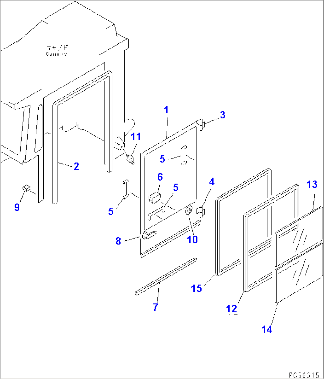 CABIN (3/4) (DOOR)