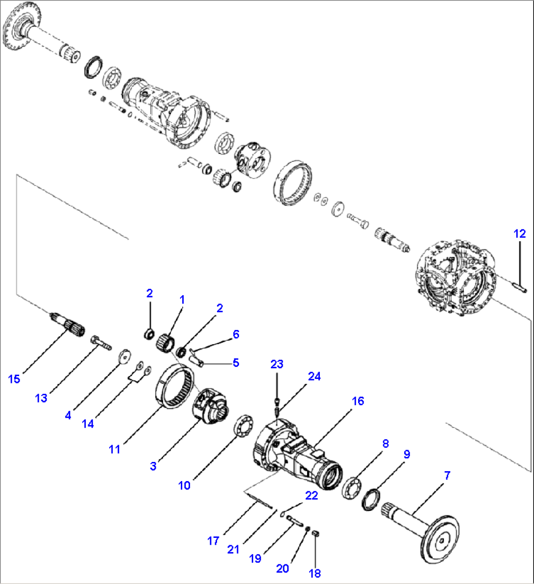F4500-51B0 REAR AXLE L.H. FINAL DRIVE