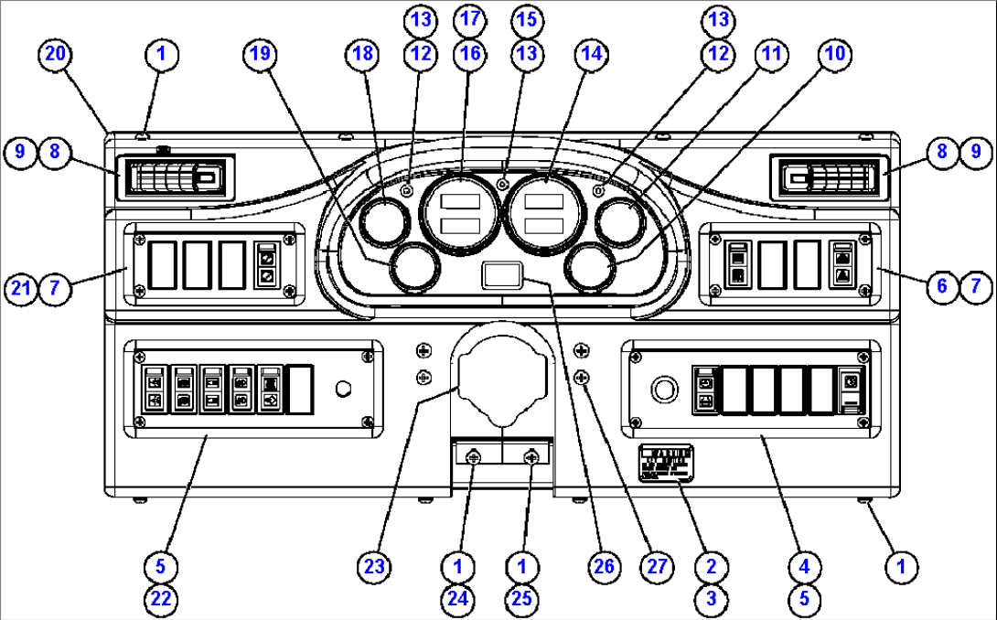 INSTRUMENT PANEL ASSEMBLY (EL4145)