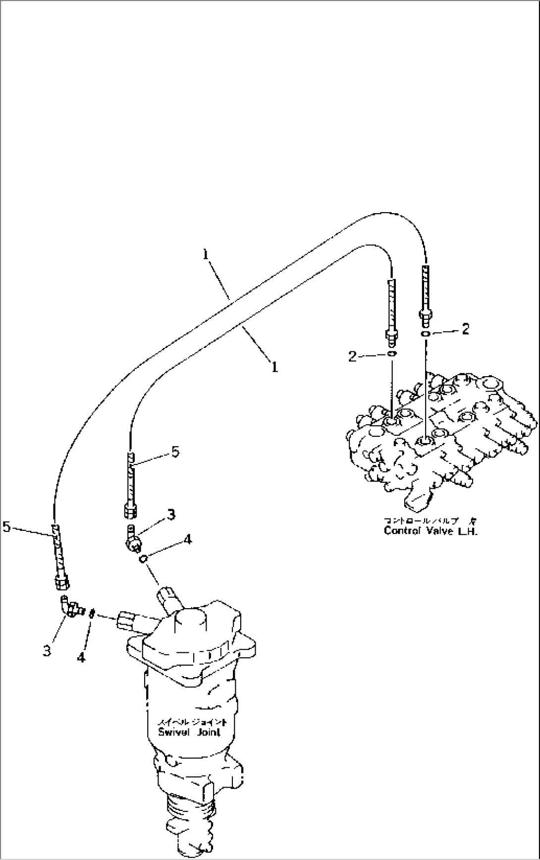 HYDRAULIC PIPING (CHASSIS ATTACHMENT LINE) (UPPER)