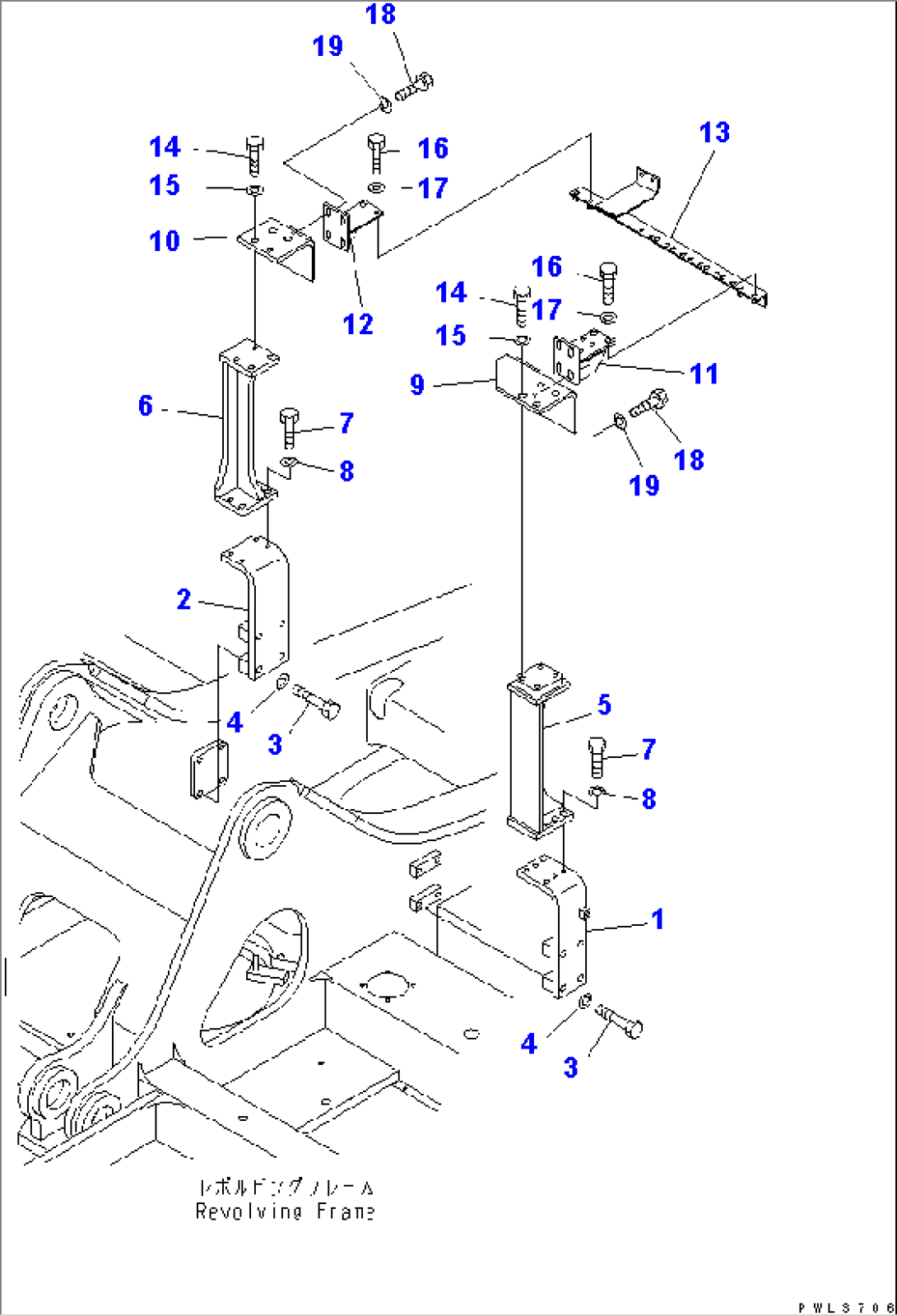 ATTACHMENT LINE (3 ACTUATOR) (BRACKET) (DEMOLITION SPEC.)(#10179-)