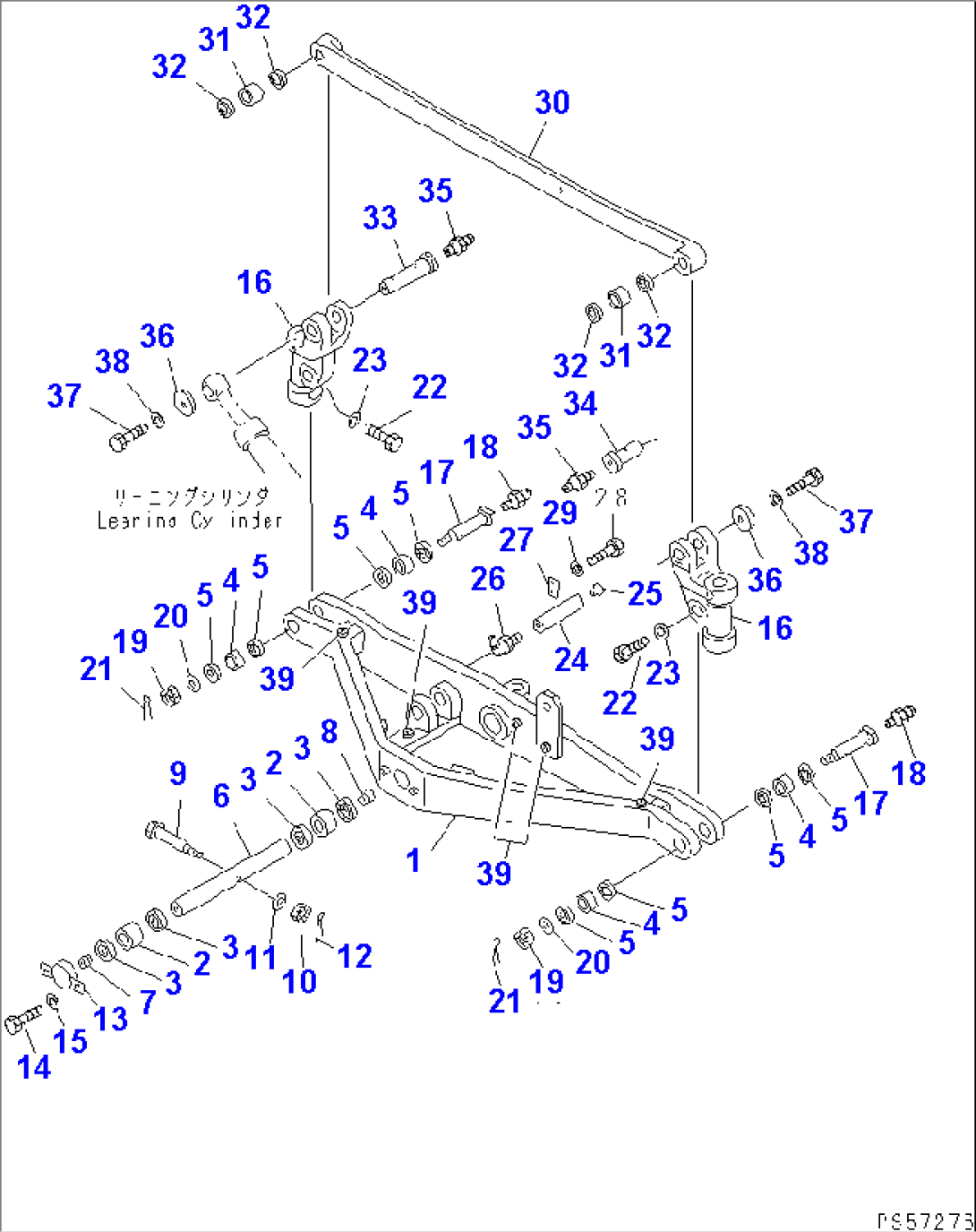 FRONT AXLE (1/3)(#11010-)