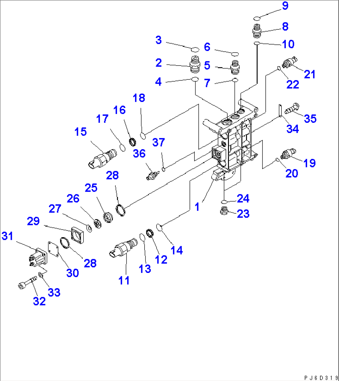 FUEL CONTROL VALVE (INNER PARTS)(#310510-)