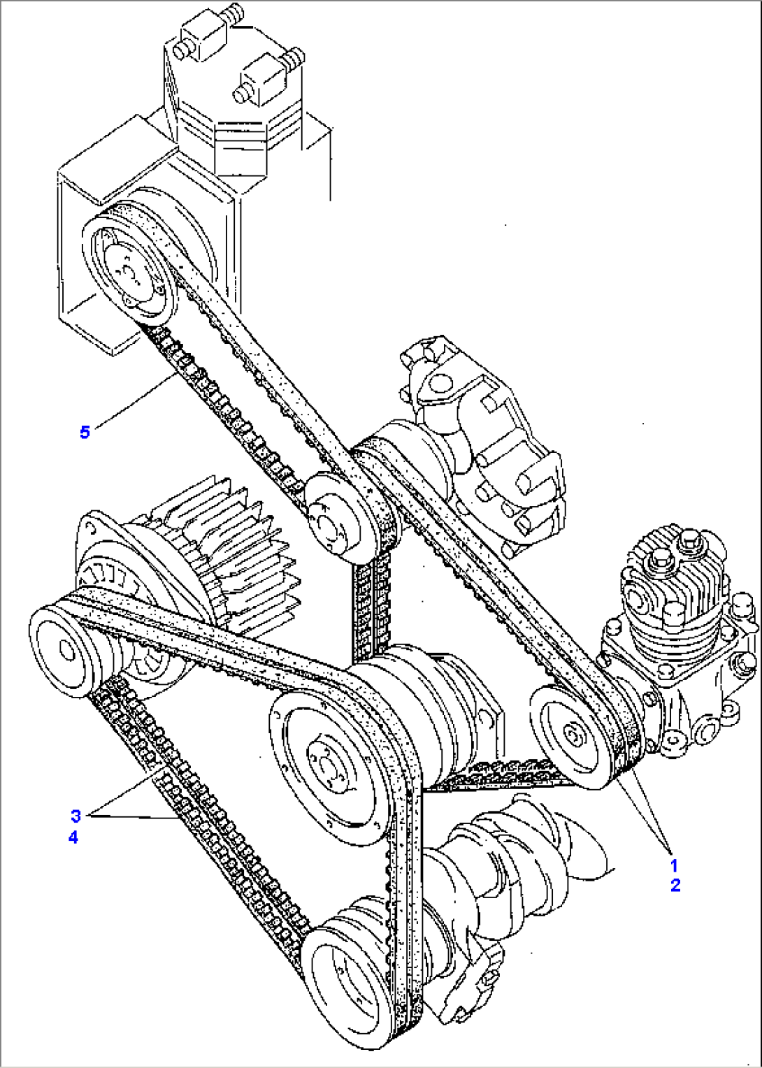 V-VELT ARRANGEMENT