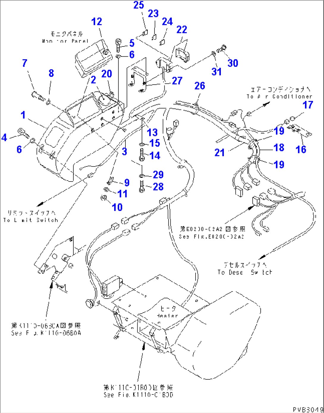 FLOOR FRAME (RIGHT STAND) (HARNESS) (WITH ONE TOUCH DECEL)(#57000-60967)
