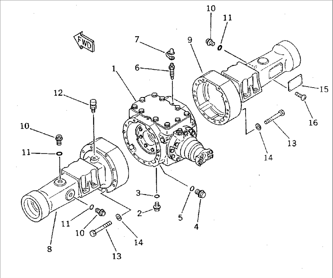 FRONT AXLE HOUSING(#10001-11999)