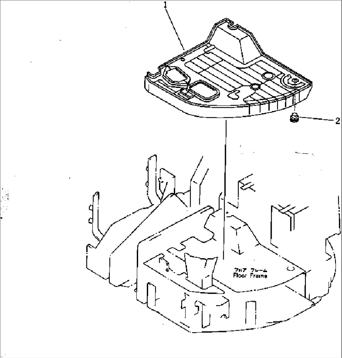 FLOOR MAT (FOR BREAKER AND 1-ACTUATER ATTACHMENT)