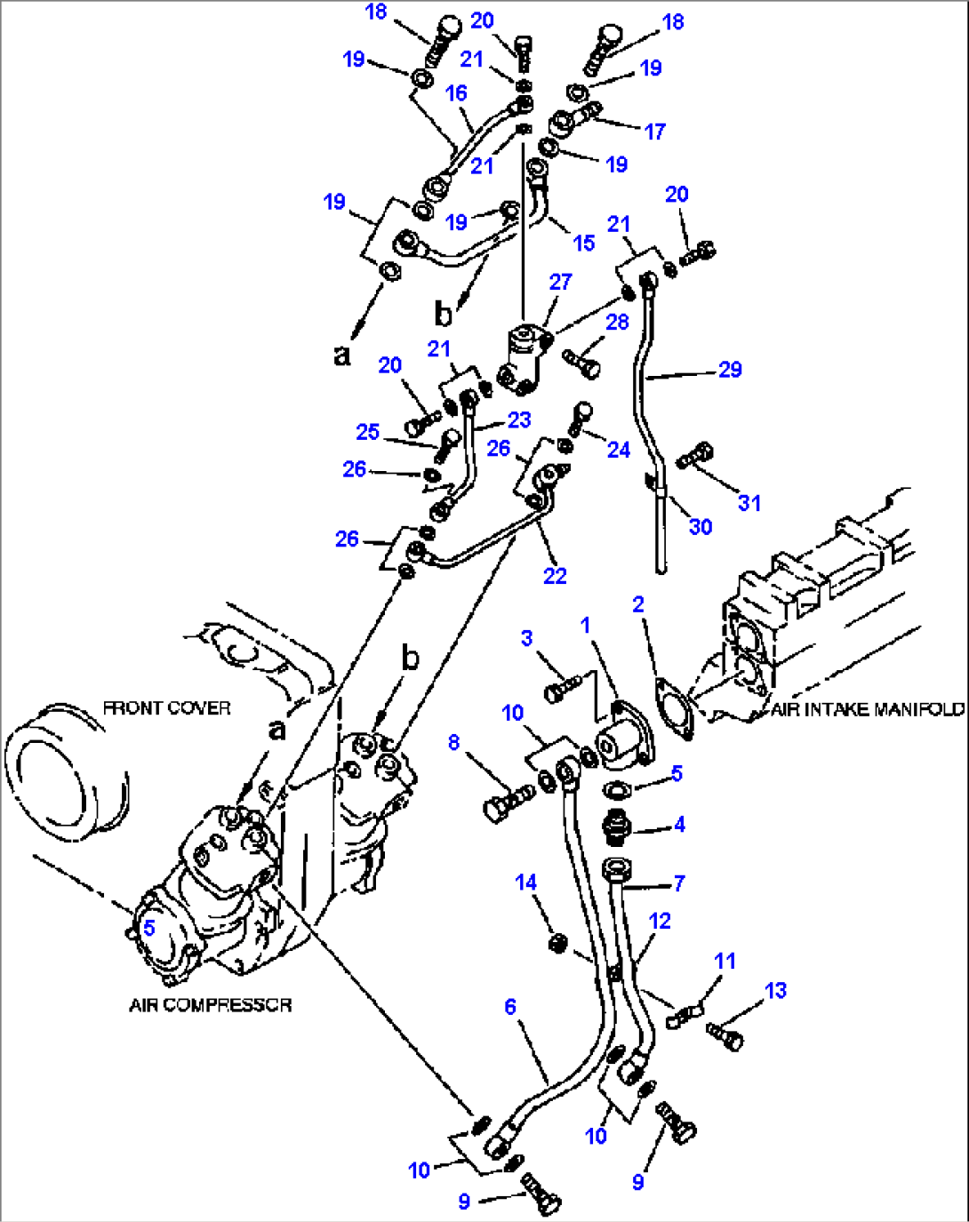 FIG NO. 0703 AIR COMPRESSOR PIPING (1/2)