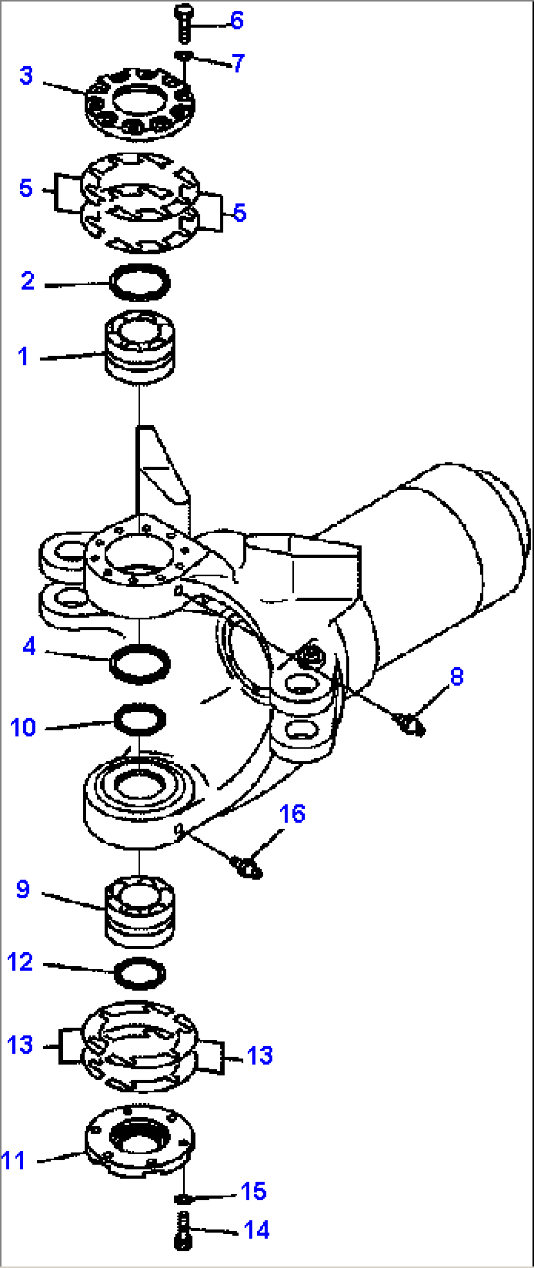 J3140-01A0 HITCH FRAME BEARINGS AND SHIMS