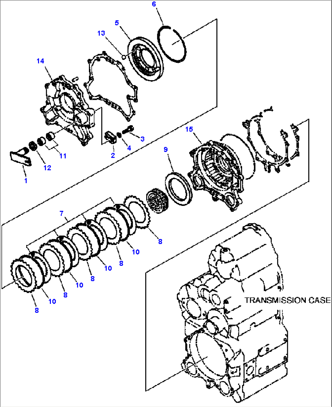 FIG. F4350-57A0 TRANSMISSION - PARKING BRAKE ASSEMBLY