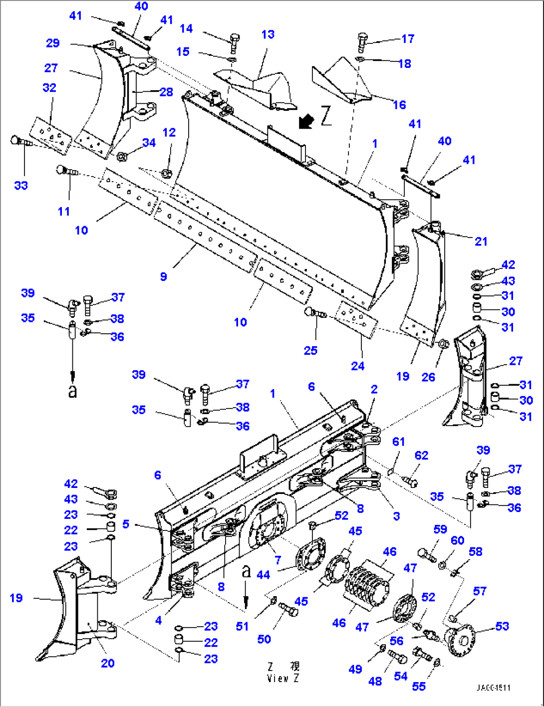 Dozer Blade, (#80001-80231)