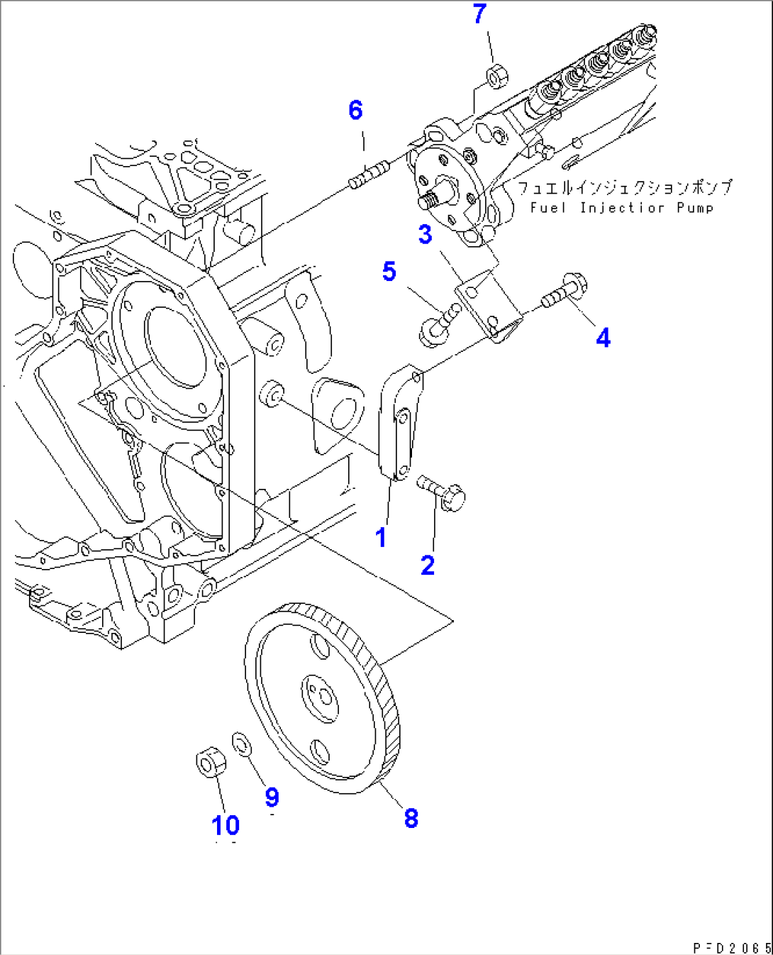 FUEL INJECTION PUMP MOUNTING AND GEAR(#26200929-26264836)