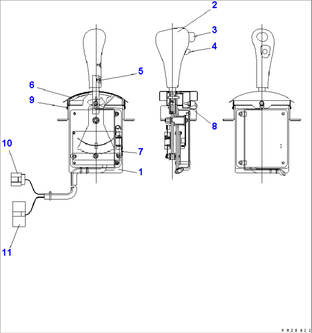 CONSOLE BOX (TRANSMISSION LEVER¤ INNER PARTS)
