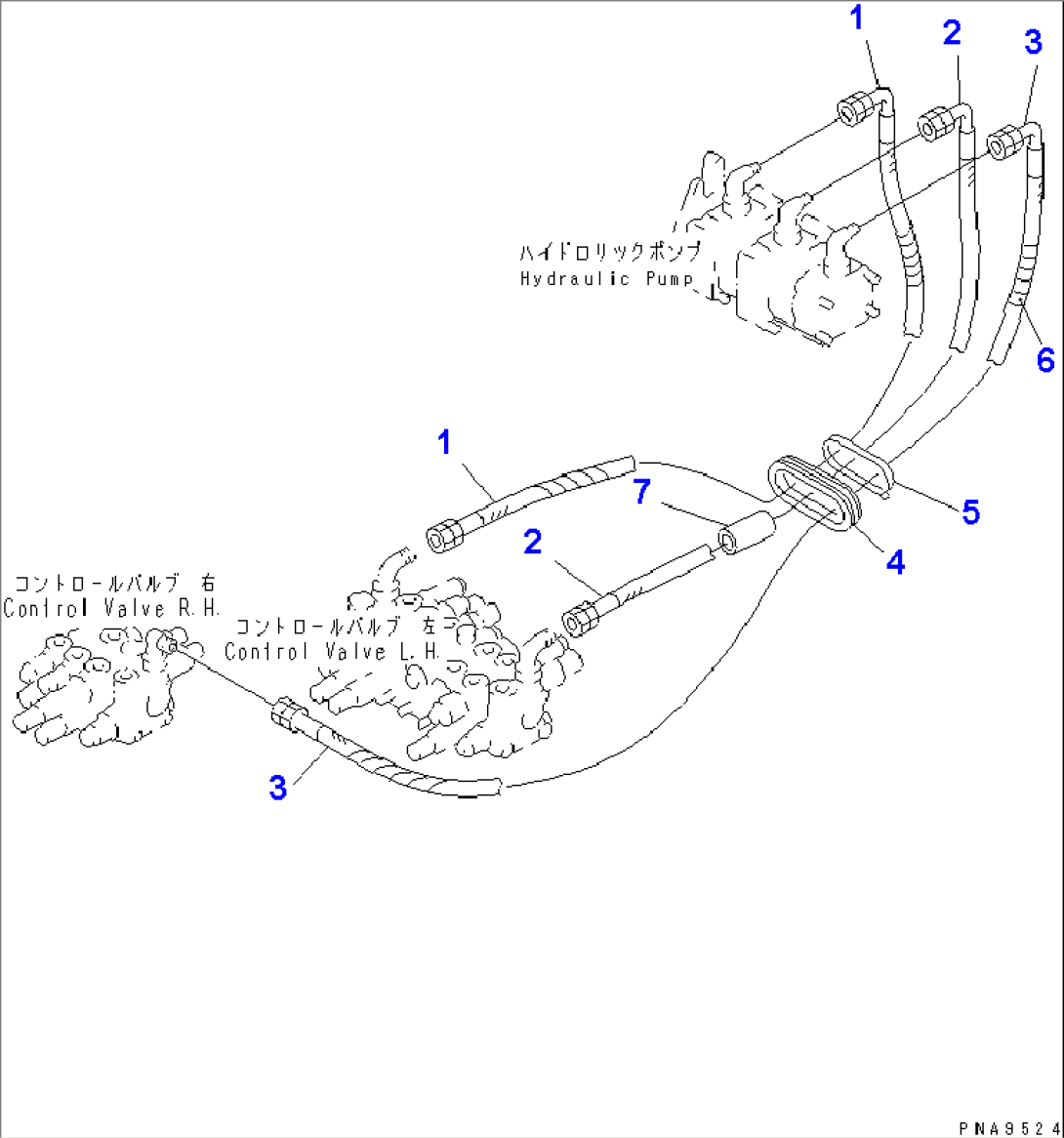 DELIVERY LINE (FOR BREAKER ARM)(#4669-)