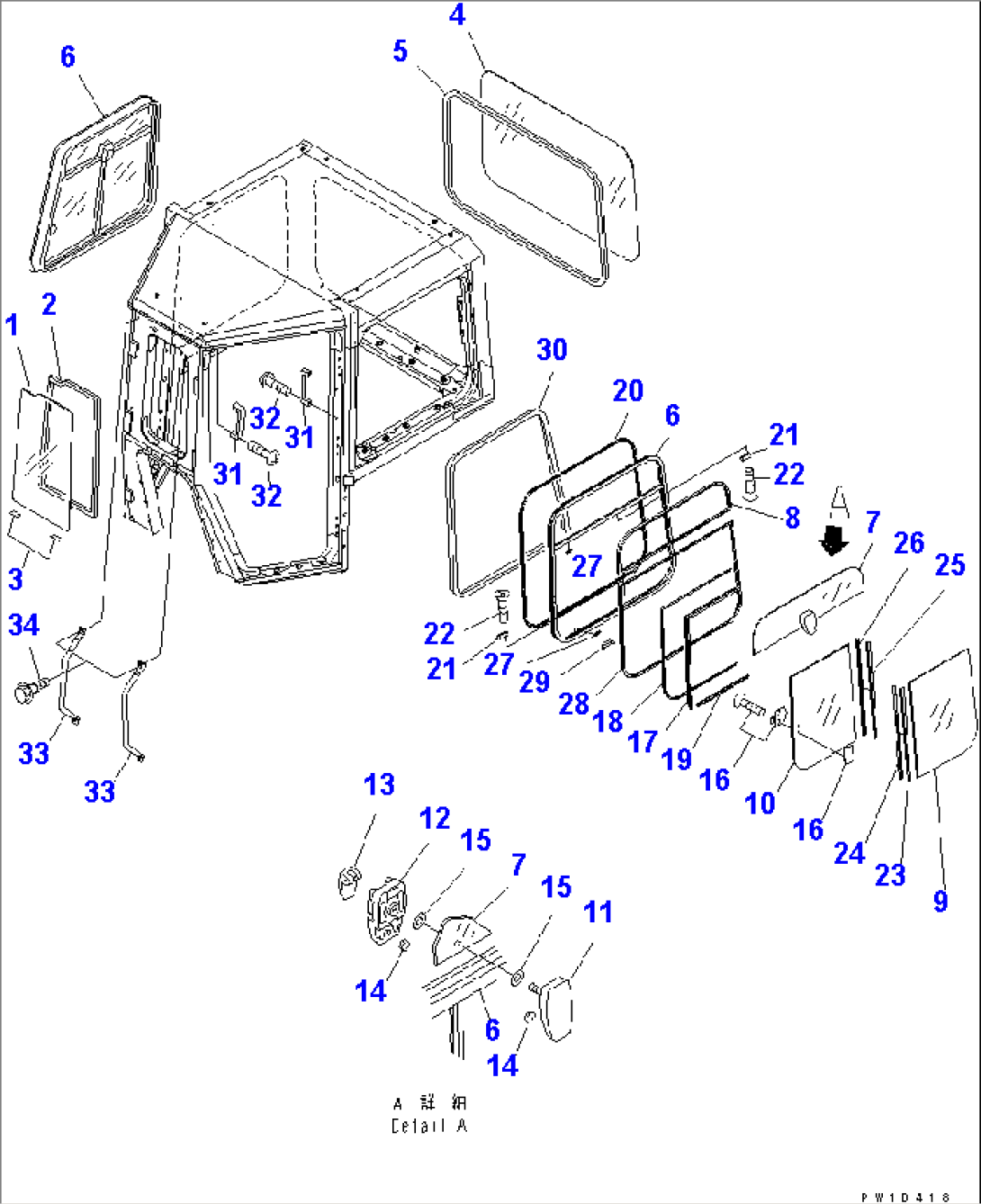 CAB (WINDOW SASH)(#10714-)