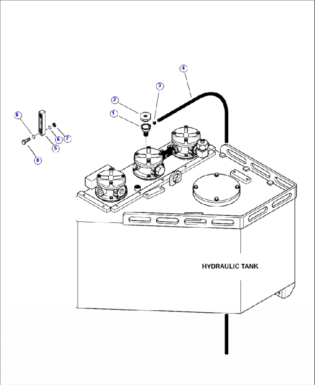 H0110-02A0 HYDRAULIC TANK VENT AND SIGHT GAUGE