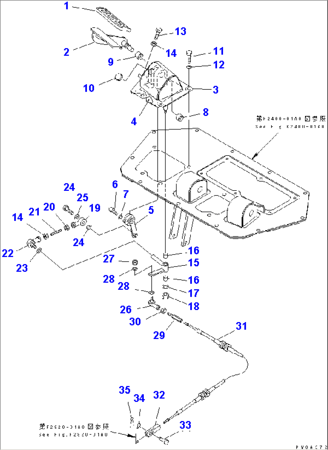 FLOOR (DECELERATOR PEDAL) (WITH DECELERATOR PEDAL)(#50001-50200)