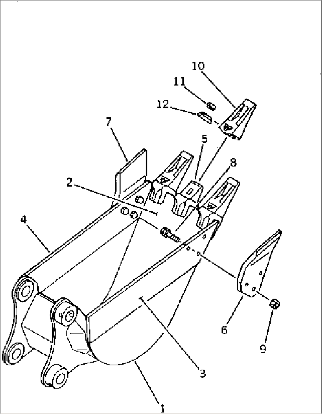 BUCKET¤ 0.11M3 WIDTH 450MM