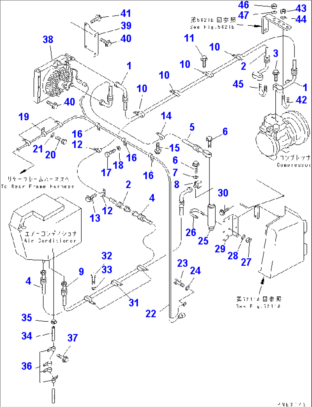 AIR CONDITIONER (DENSO) (3/5) (AIR PIPING AND CONDENSER)(#11342-)