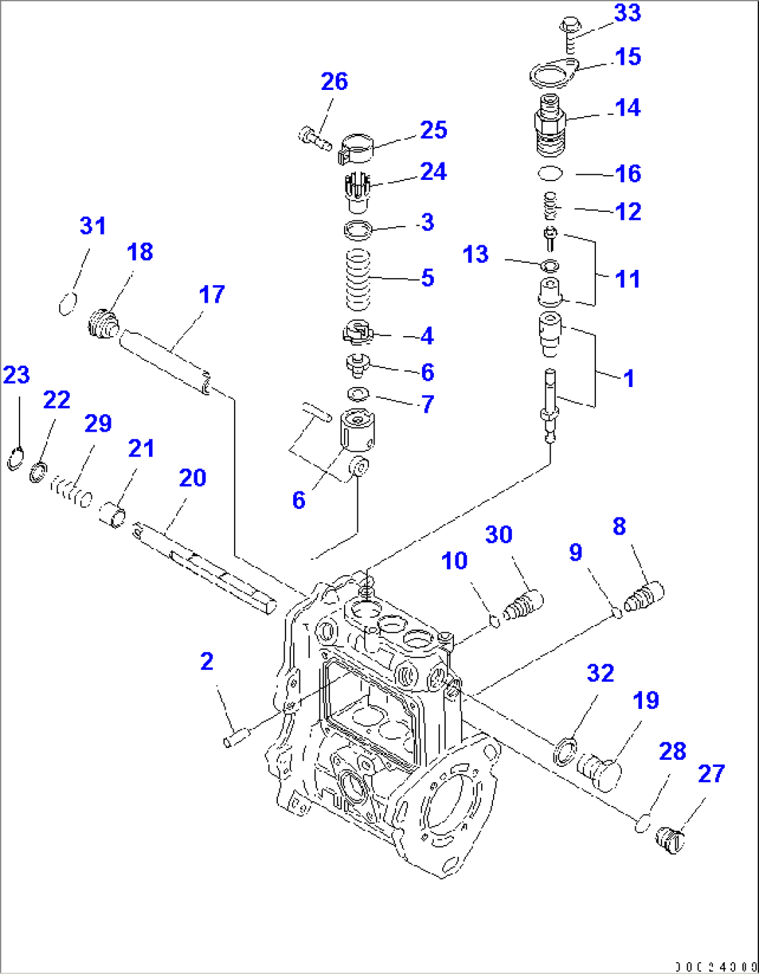 FUEL INJECTION PUMP (PUMP) (2/2) (INNER PARTS)