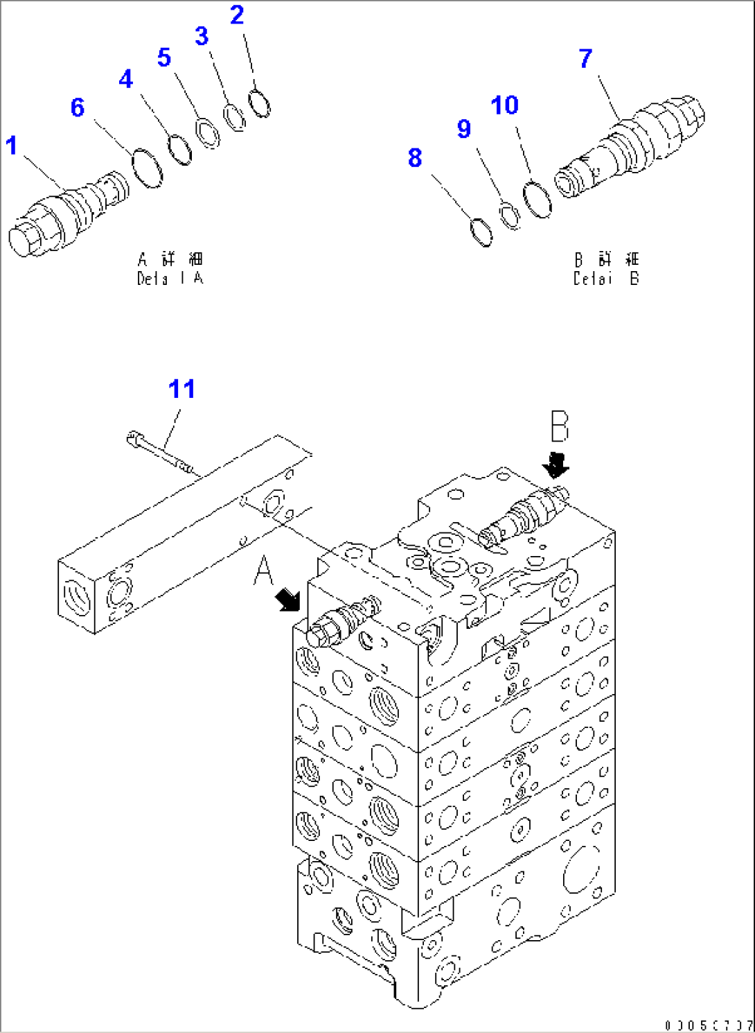 MAIN VALVE (3-SPOOL) (2/10)