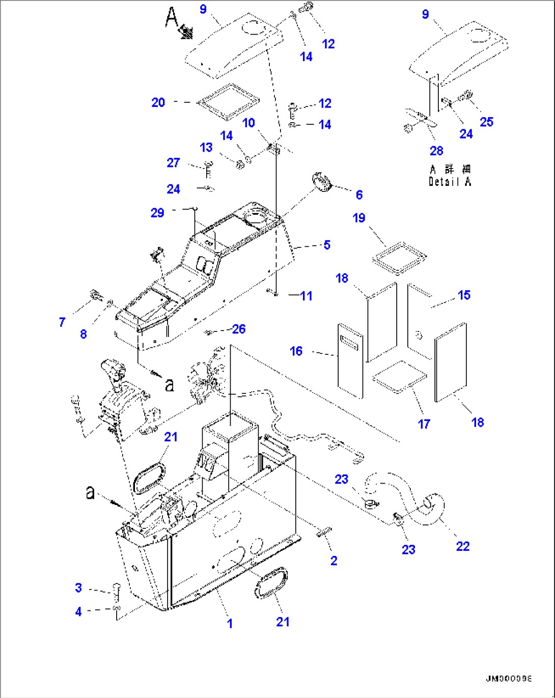 Cab, Console Box (1/2) (#7079-)