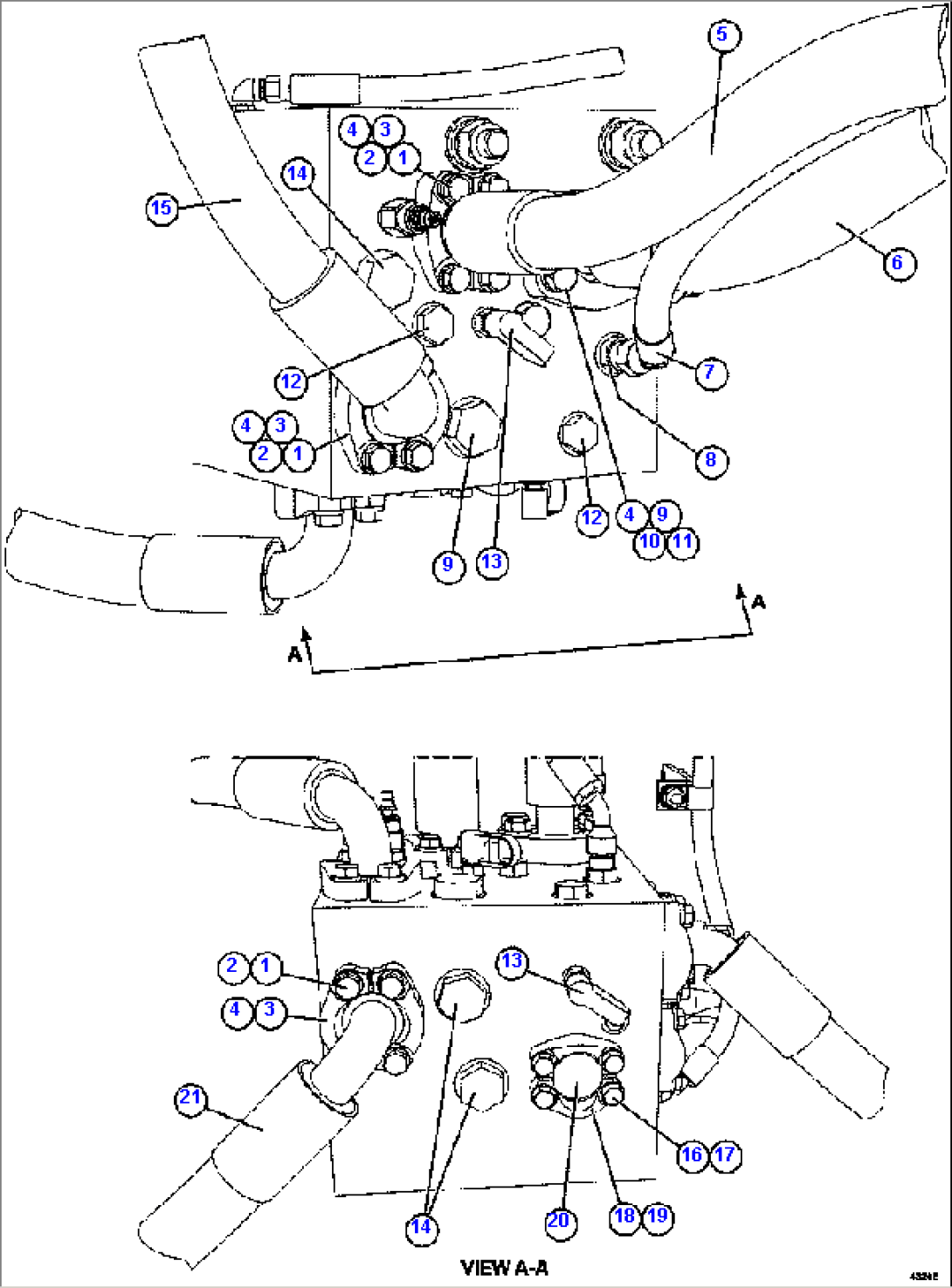 BLEEDDOWN MANIFOLD PIPING 3/4