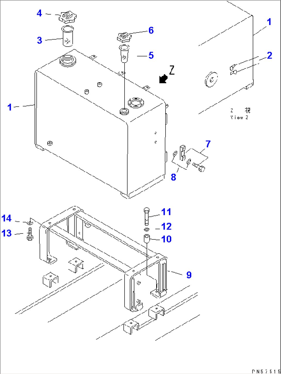 FUEL AND HYDRAULIC TANK