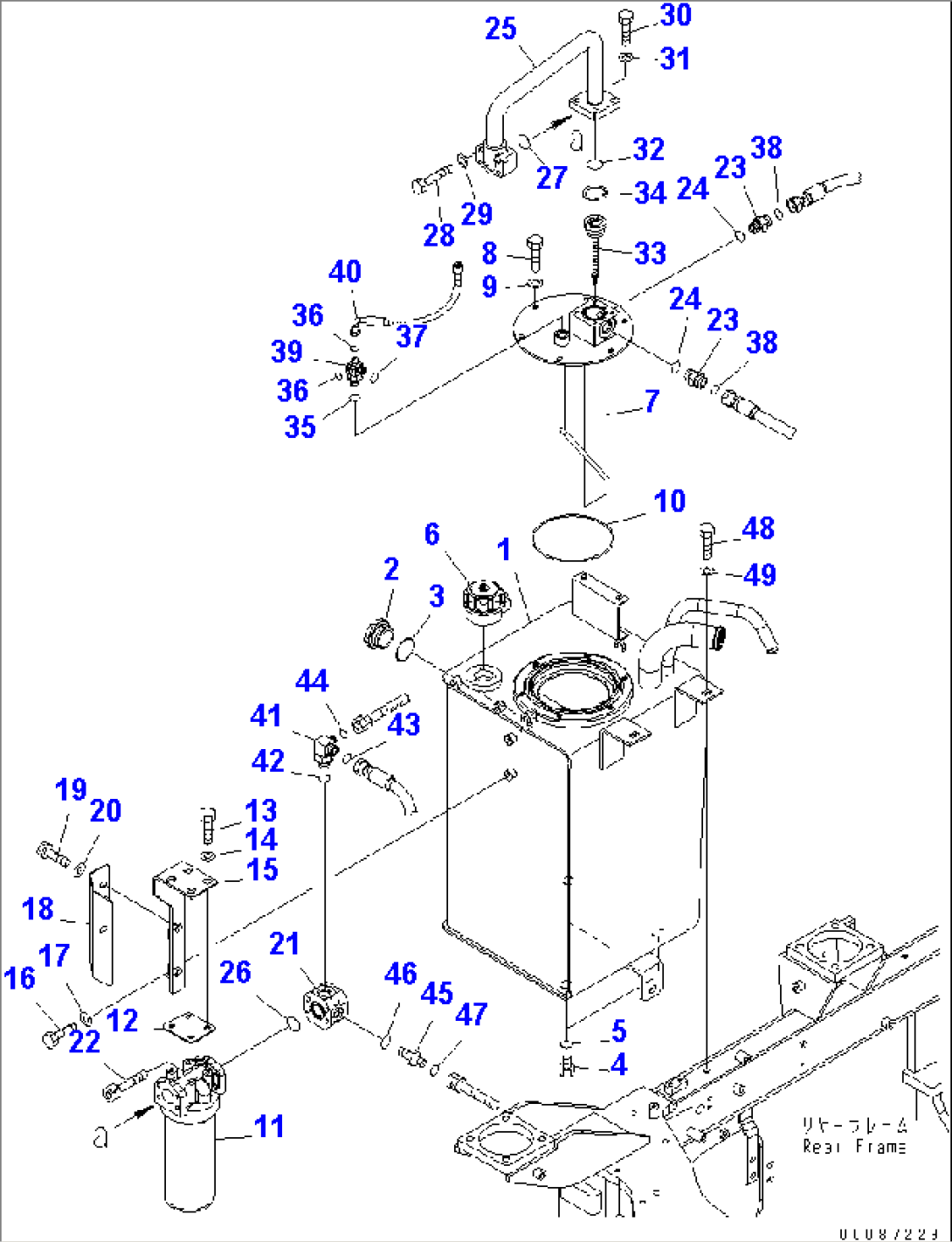 HYDRAULIC TANK(#65910-)