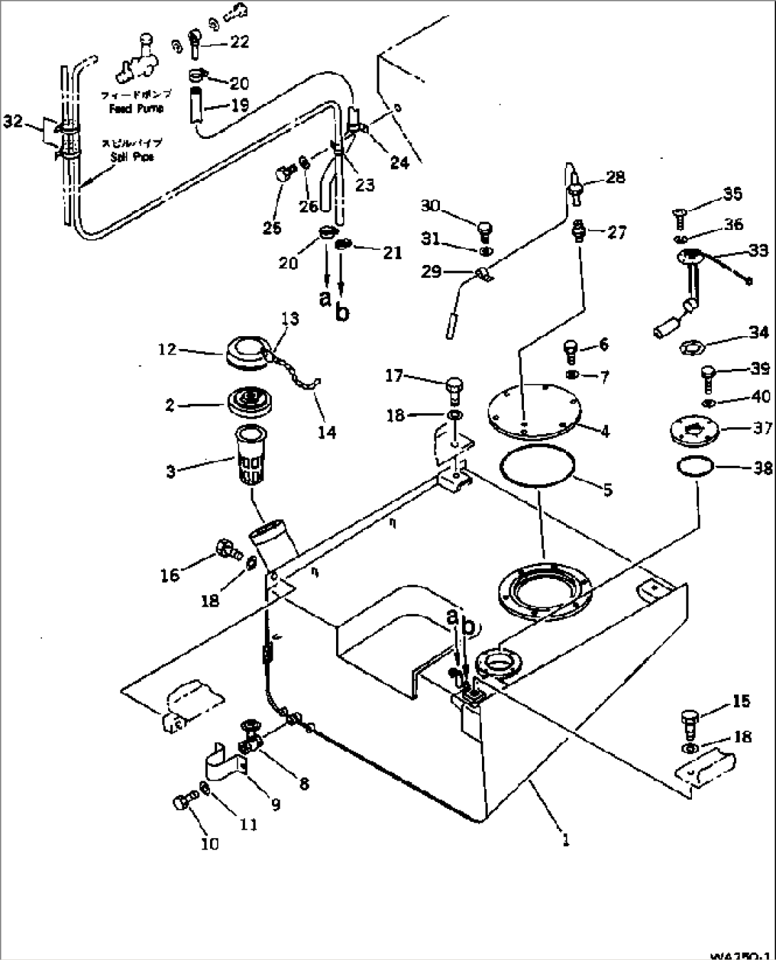 FUEL TANK AND PIPING (FOR CLUSTER GAUGE)(#12001-)