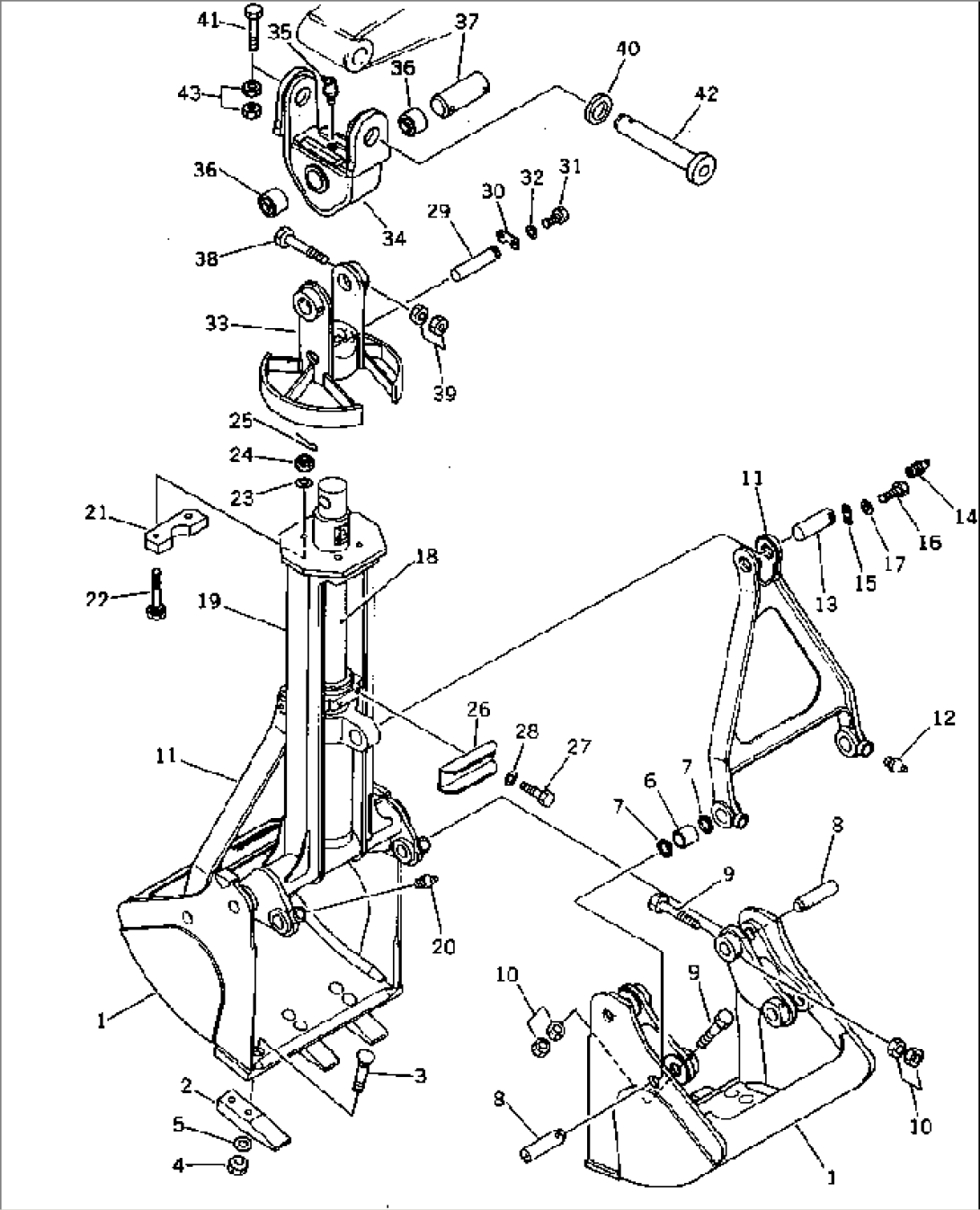 CLAMSHELL BUCKET¤ 0.6M3¤ DIGGING TYPE
