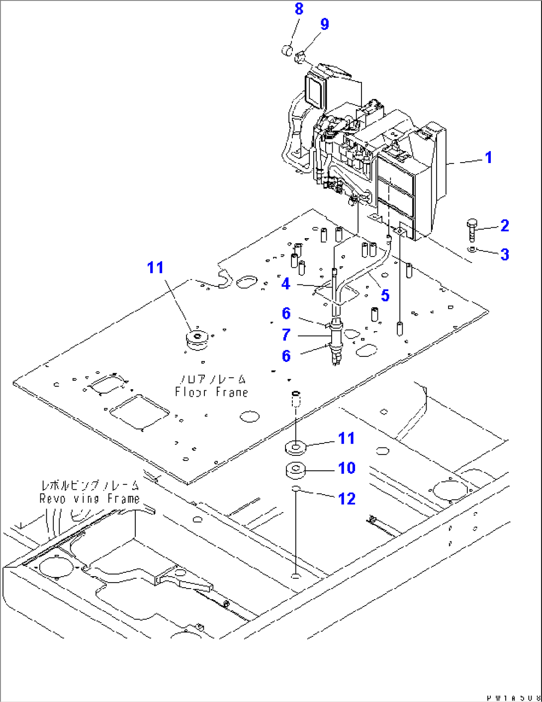 FLOOR FRAME (AIR CONDITIONER AND CUSHION) (EU SPEC.)(#10138-)