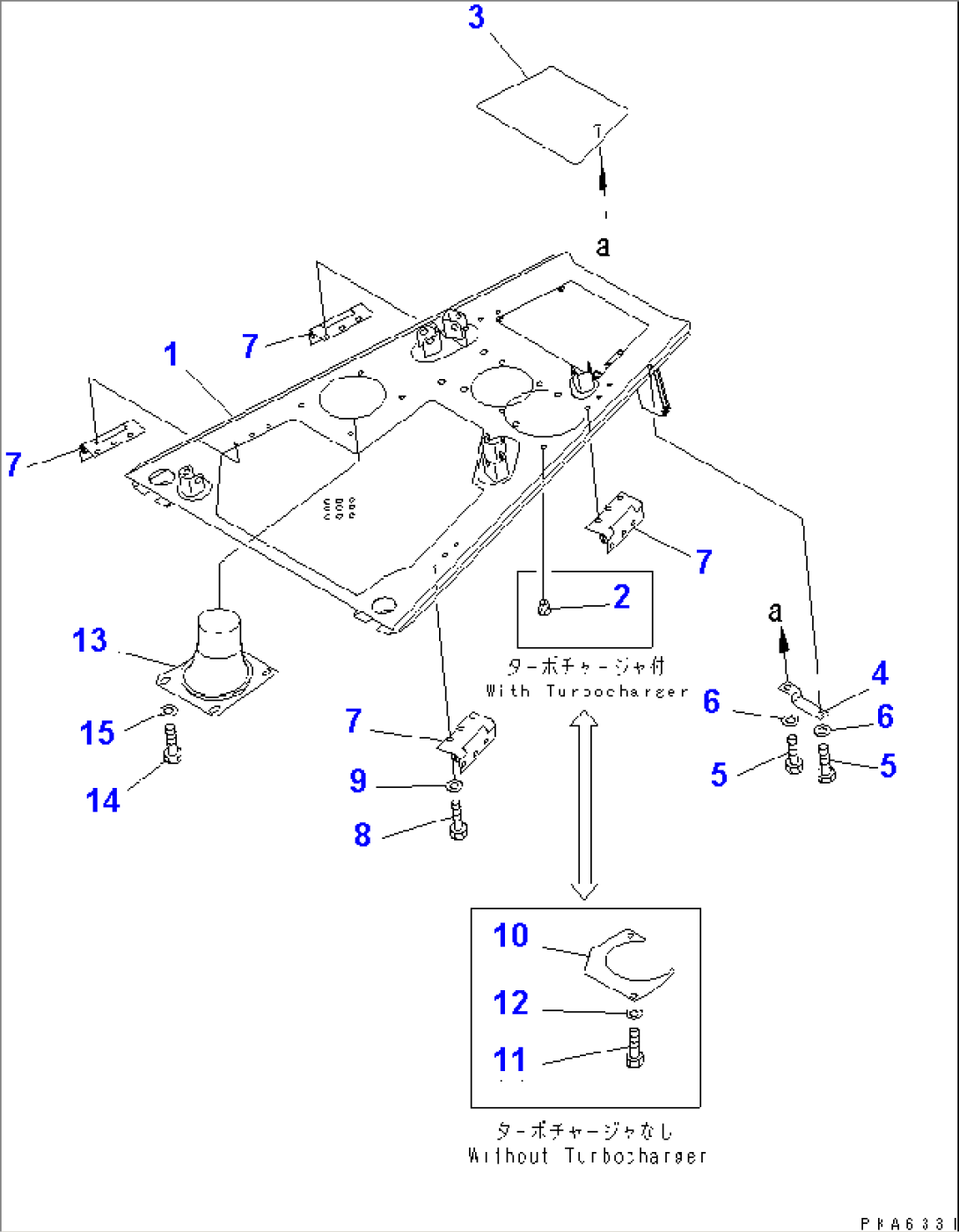 ENGINE HOOD (WITH INTAKE/EXHAUST EXTENSION) (WITHOUT CAB)(#3001-)