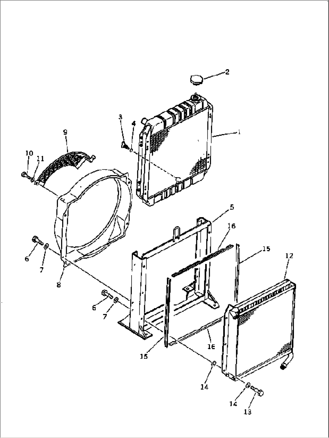 RADIATOR AND OIL COOLER(#2001-2212)