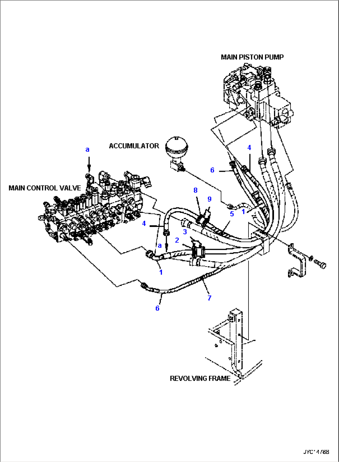 MAIN CONTROL VALVE, DELIVERY CIRCUIT (2/2)