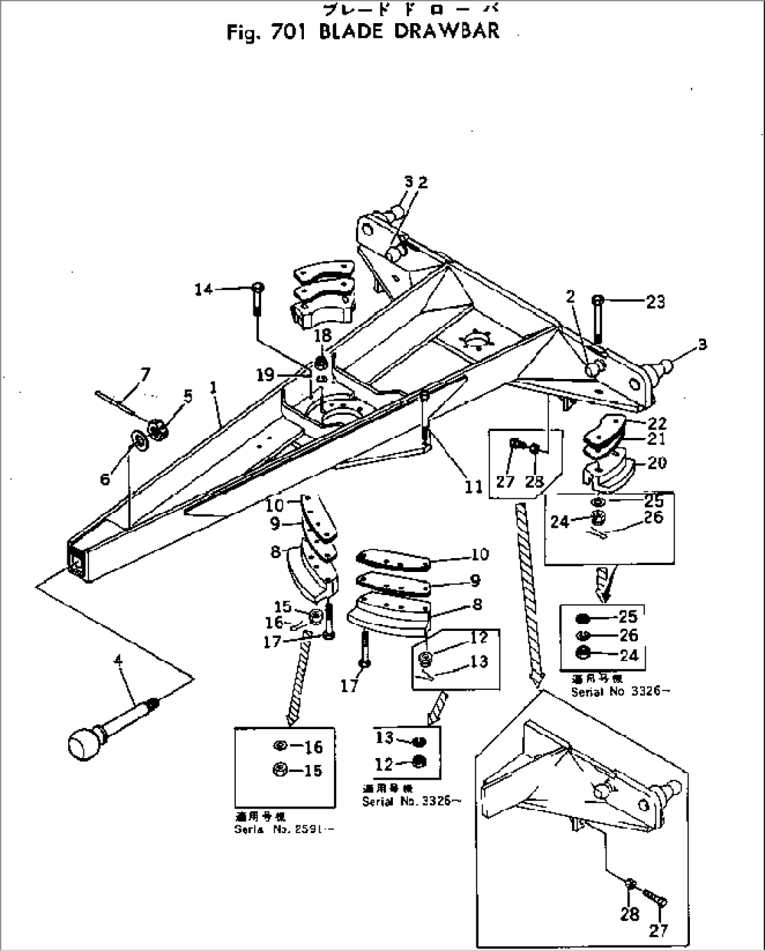 BLADE DRAWBAR