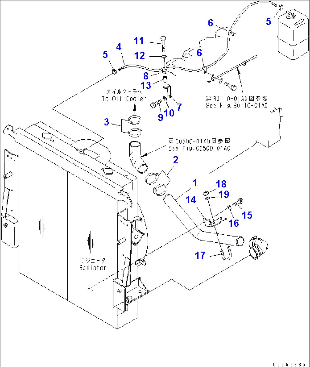 COOLANT LINE(#2001-)