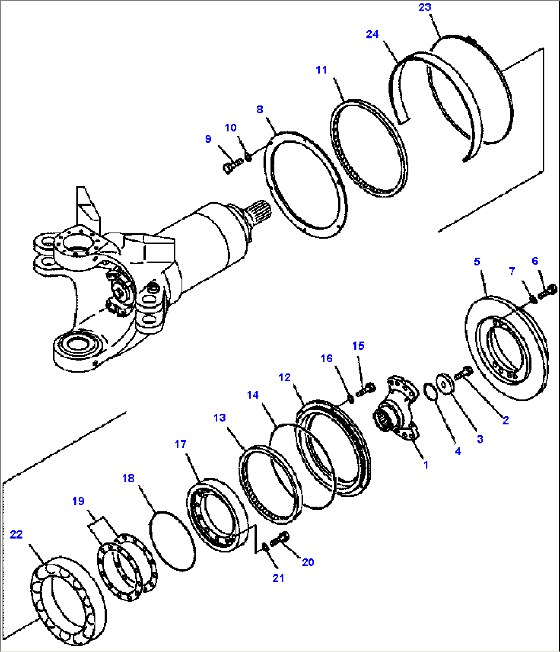 FIG. J3140-03A0 HITCH FRAME - REAR FRAME CONNECTING PARTS